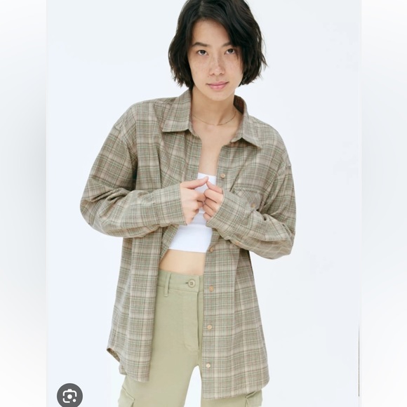 Aritzia Wilfred free Maria button up plaid - Picture 1 of 5